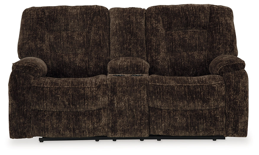 Soundwave Reclining Loveseat w/Console Signature Design by Ashley®