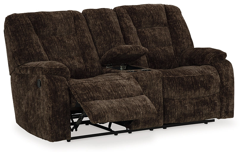 Soundwave Reclining Loveseat w/Console Signature Design by Ashley®