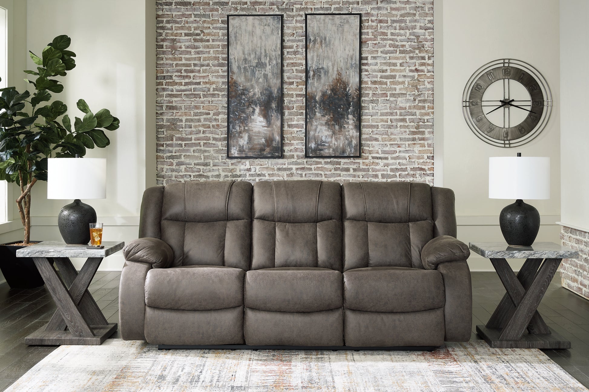 First Base Reclining Sofa Signature Design by Ashley®