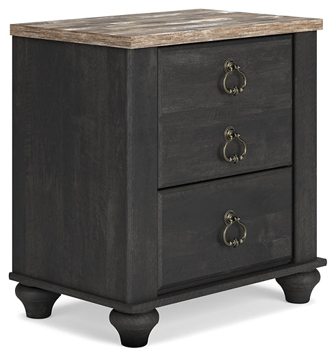 Nanforth Two Drawer Night Stand Signature Design by Ashley®