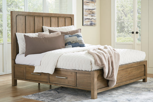Cabalynn California King Panel Bed with Storage Signature Design by Ashley®