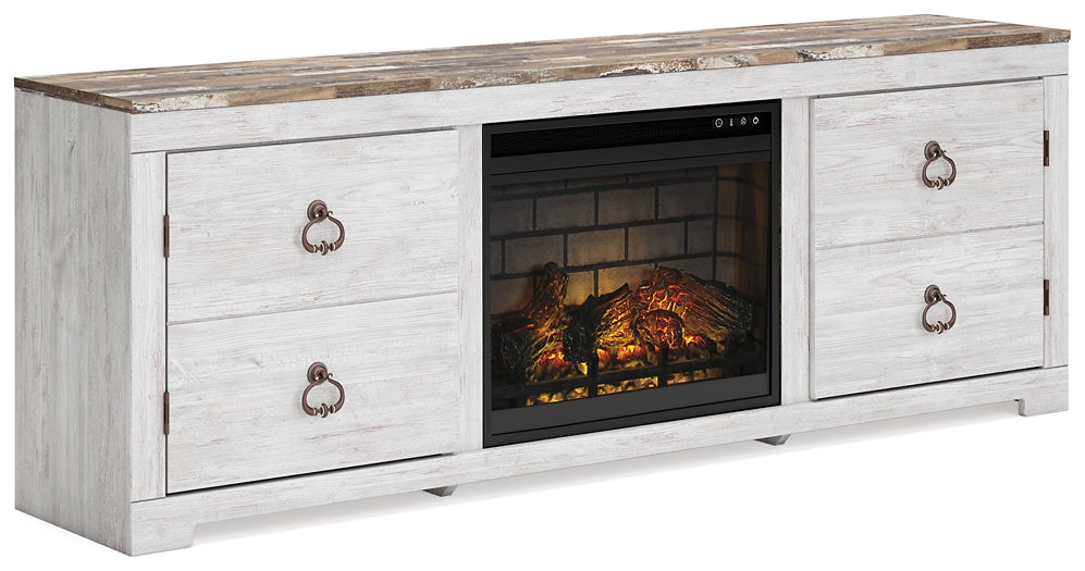 Willowton 72" TV Stand with Electric Fireplace Signature Design by Ashley®