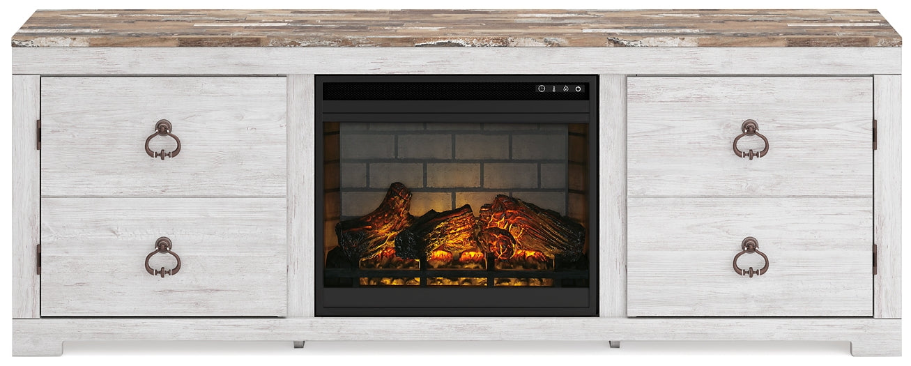 Willowton 72" TV Stand with Electric Fireplace Signature Design by Ashley®
