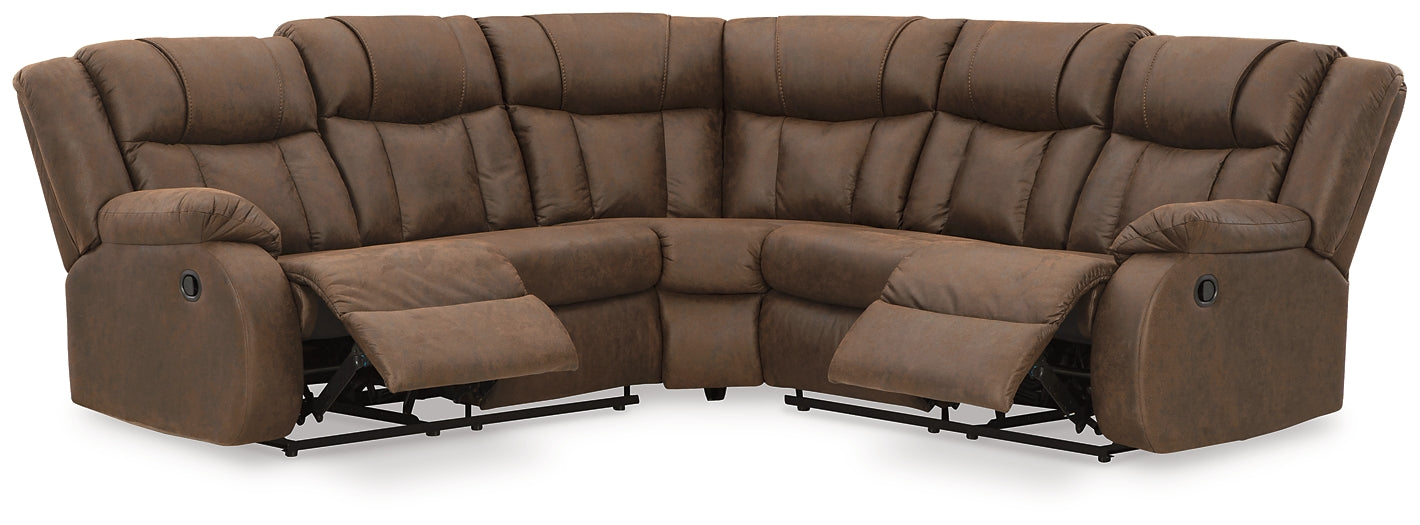 Trail Boys 2-Piece Reclining Sectional Signature Design by Ashley®