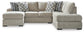 Calnita 2-Piece Sectional with Chaise Benchcraft®