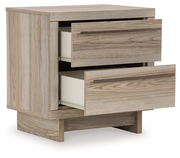 Hasbrick Two Drawer Night Stand Signature Design by Ashley®