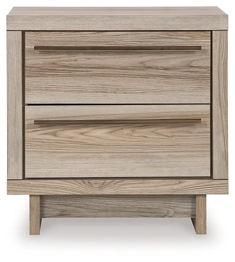 Hasbrick Two Drawer Night Stand Signature Design by Ashley®