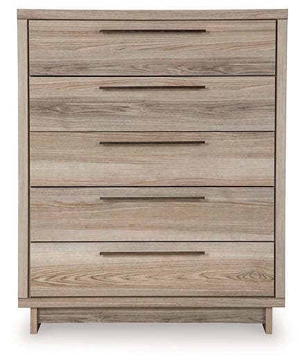 Hasbrick Five Drawer Wide Chest Signature Design by Ashley®