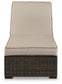 Coastline Bay Chaise Lounge with Cushion Signature Design by Ashley®