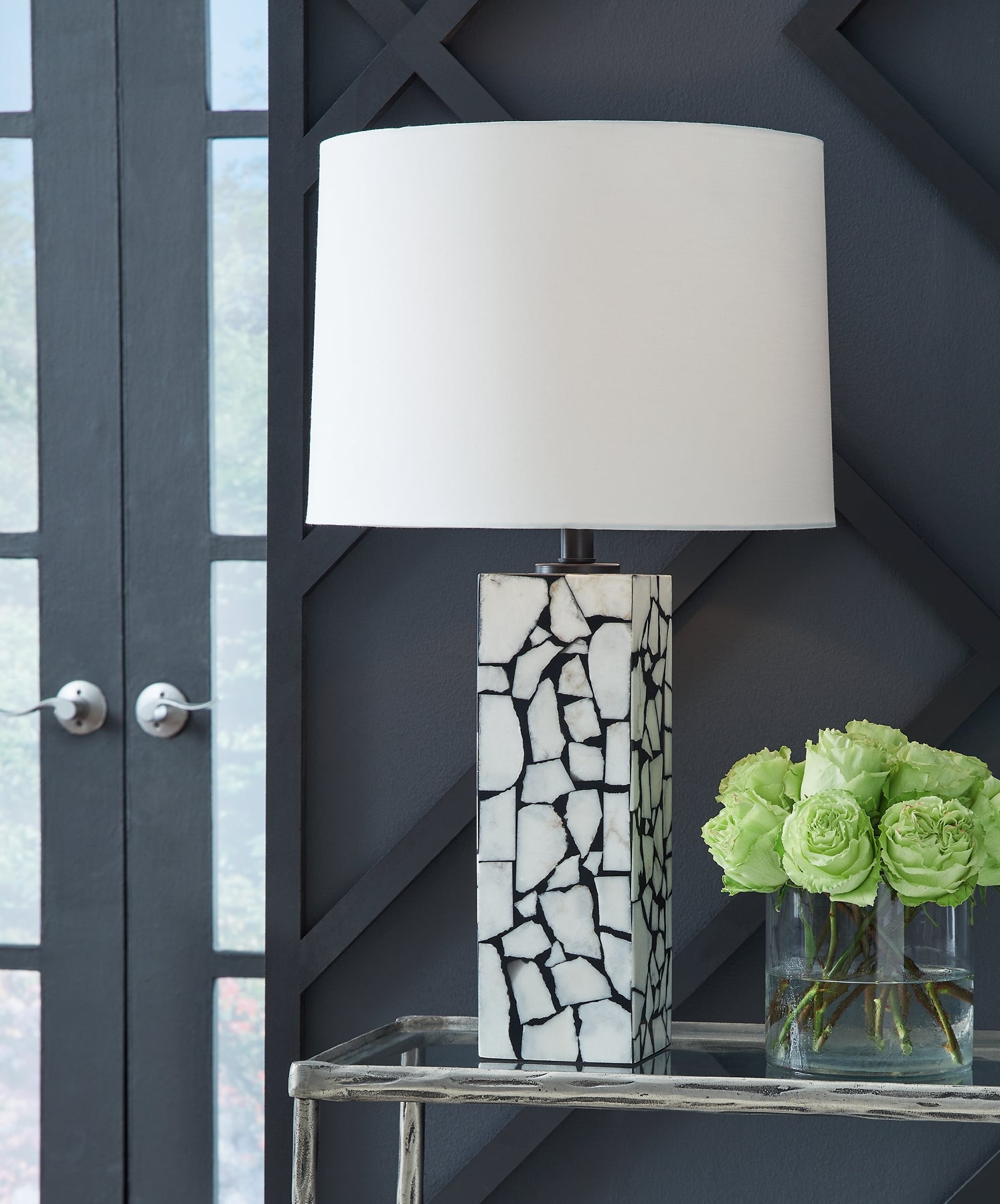 Macaria Marble Table Lamp (1/CN) Signature Design by Ashley®