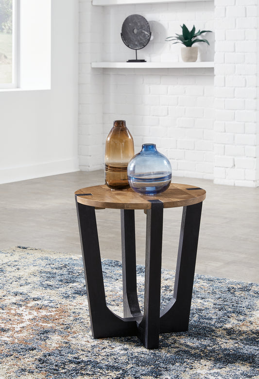 Hanneforth Round End Table Signature Design by Ashley®