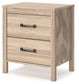 Battelle Two Drawer Night Stand Signature Design by Ashley®