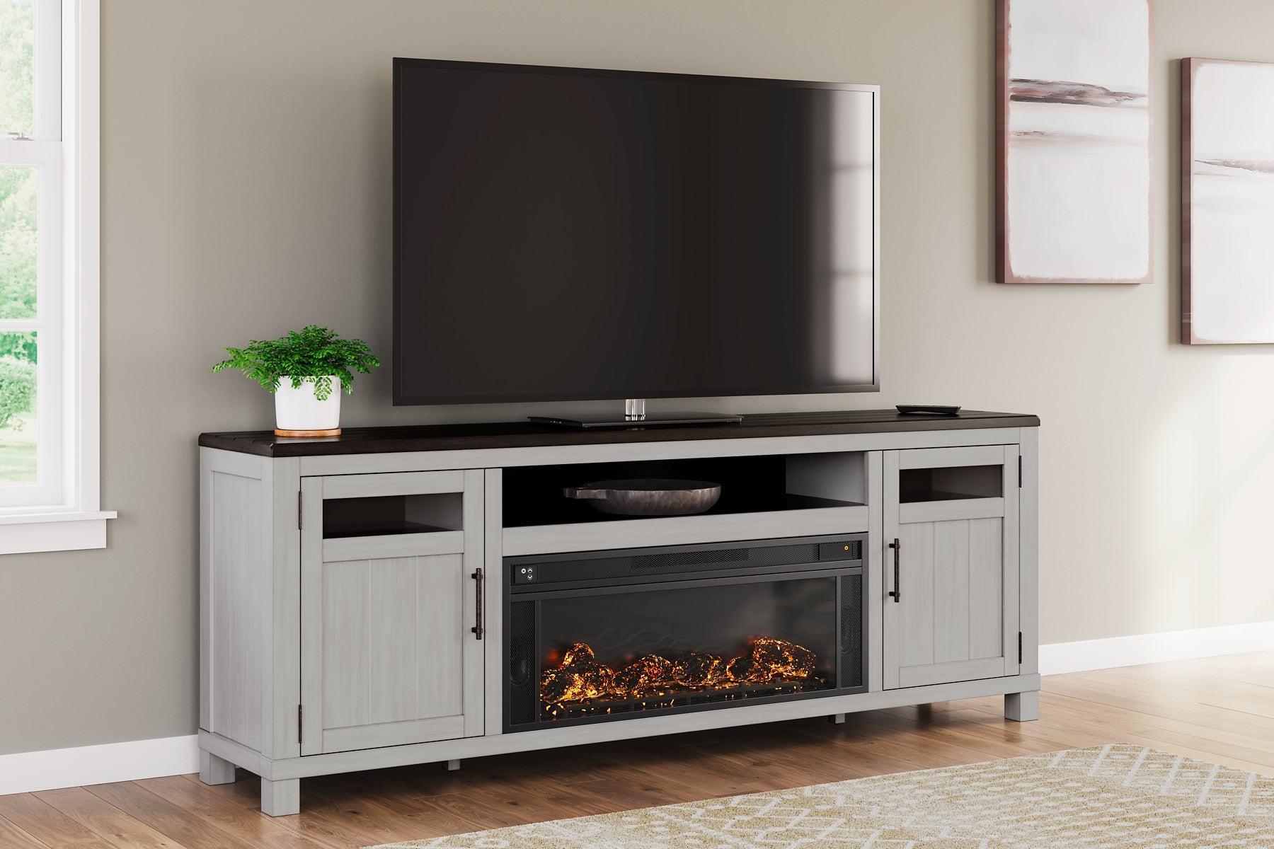 Darborn 88" TV Stand with Electric Fireplace Signature Design by Ashley®