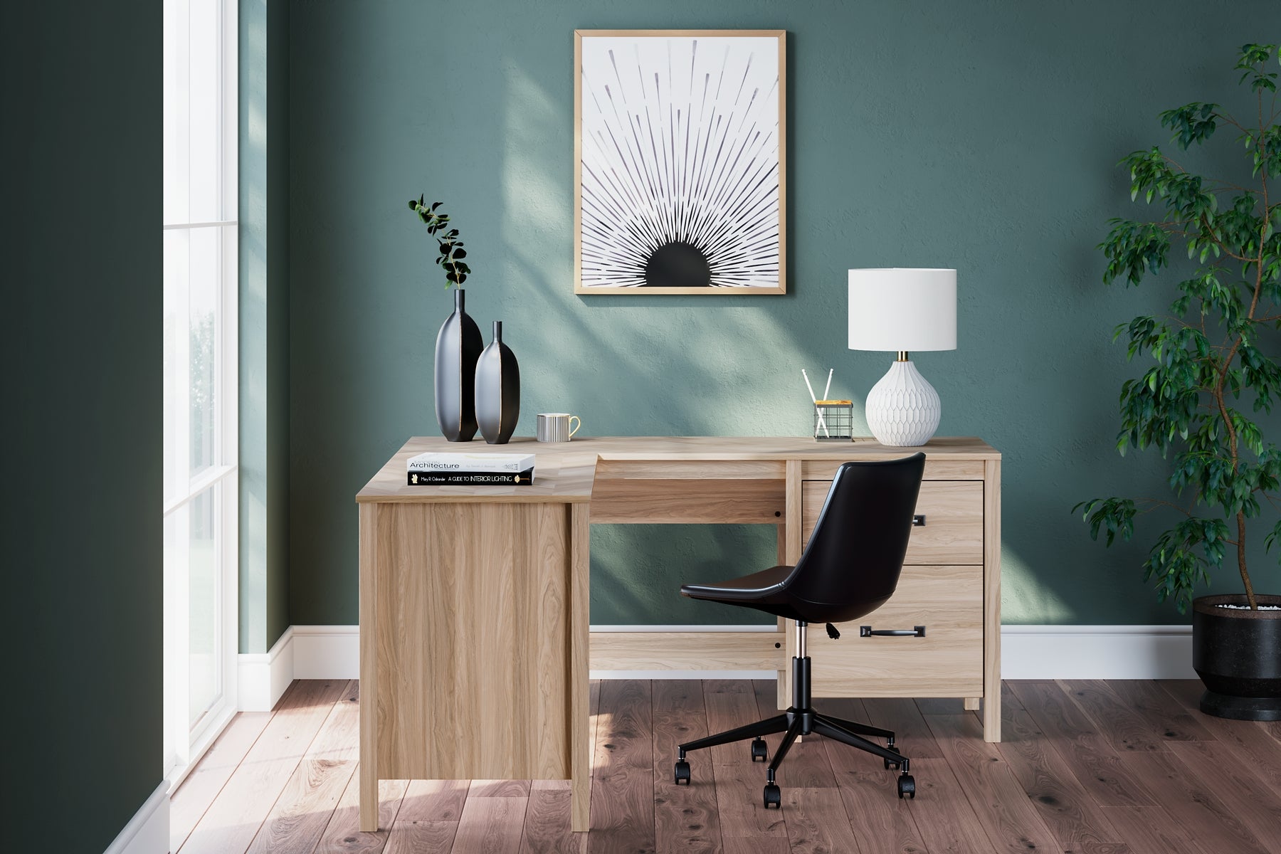 Battelle 60" Home Office Desk with Return Signature Design by Ashley®