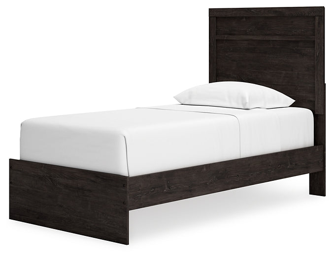 Belachime Twin Panel Bed with Mirrored Dresser Signature Design by Ashley®