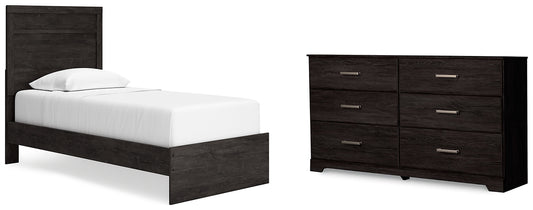 Belachime Twin Panel Bed with Dresser Signature Design by Ashley®