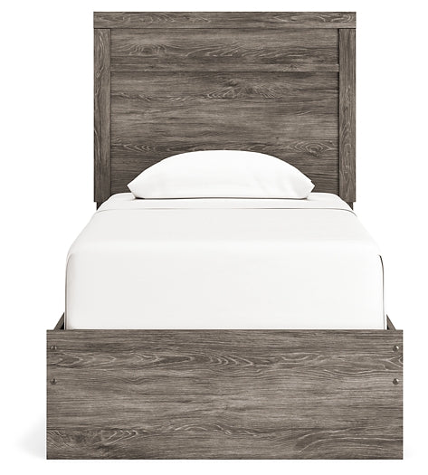 Ralinksi Twin Panel Bed with Mirrored Dresser, Chest and 2 Nightstands Signature Design by Ashley®