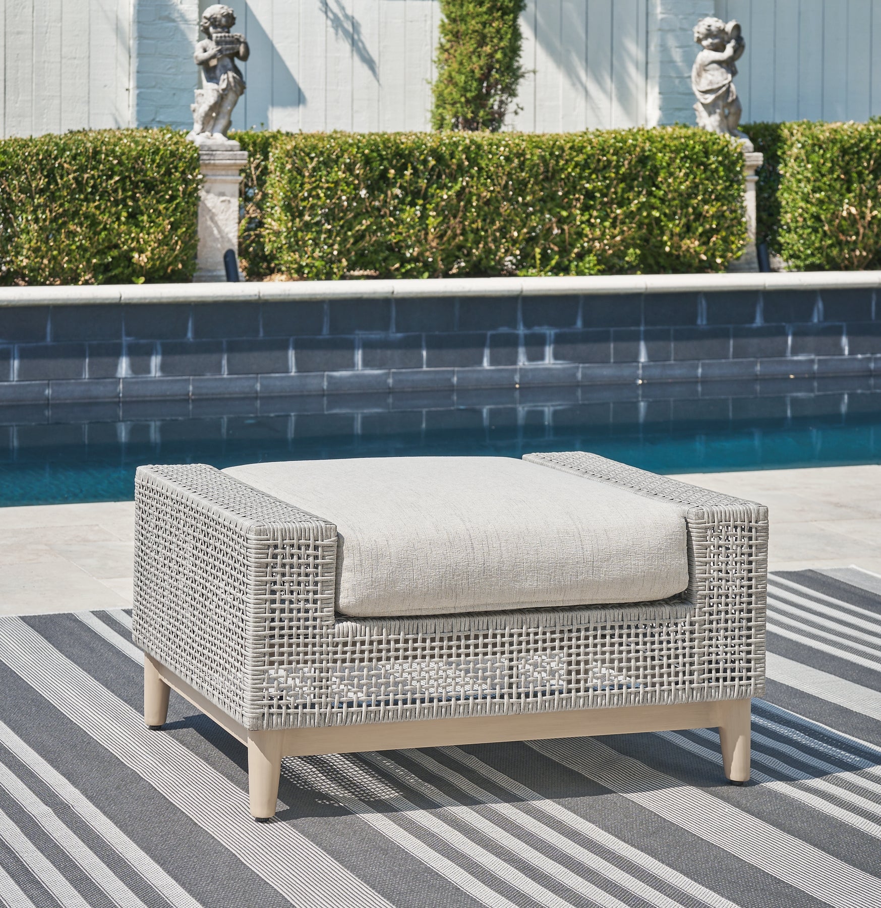 Seton Creek Ottoman with Cushion Signature Design by Ashley®