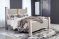 Surancha King Poster Bed with Mirrored Dresser, Chest and 2 Nightstands Signature Design by Ashley®