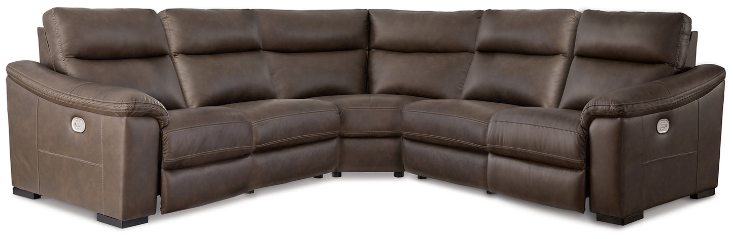 Salvatore 5-Piece Power Reclining Sectional Signature Design by Ashley®