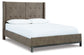 Wittland Queen Upholstered Panel Bed with Mirrored Dresser Signature Design by Ashley®