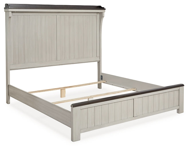 Darborn California King Panel Bed with Mirrored Dresser Signature Design by Ashley®