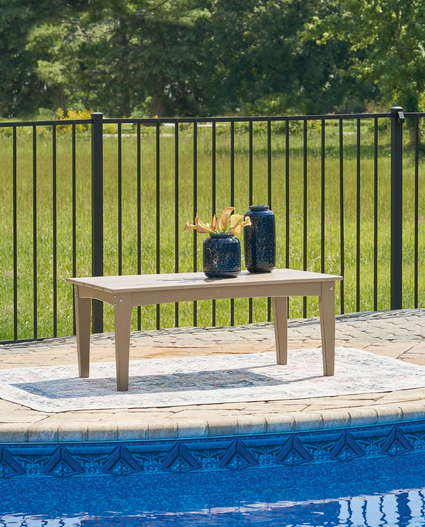 Hyland wave Rectangular Cocktail Table Signature Design by Ashley®