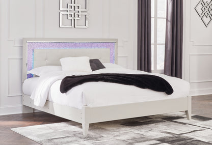 Zyniden Queen Upholstered Panel Bed Signature Design by Ashley®