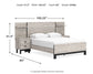 Vessalli Queen Platform Bed with Dresser Signature Design by Ashley®
