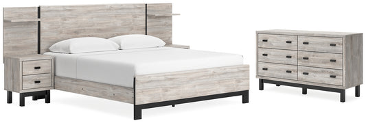Vessalli King Panel Bed with Dresser Signature Design by Ashley®