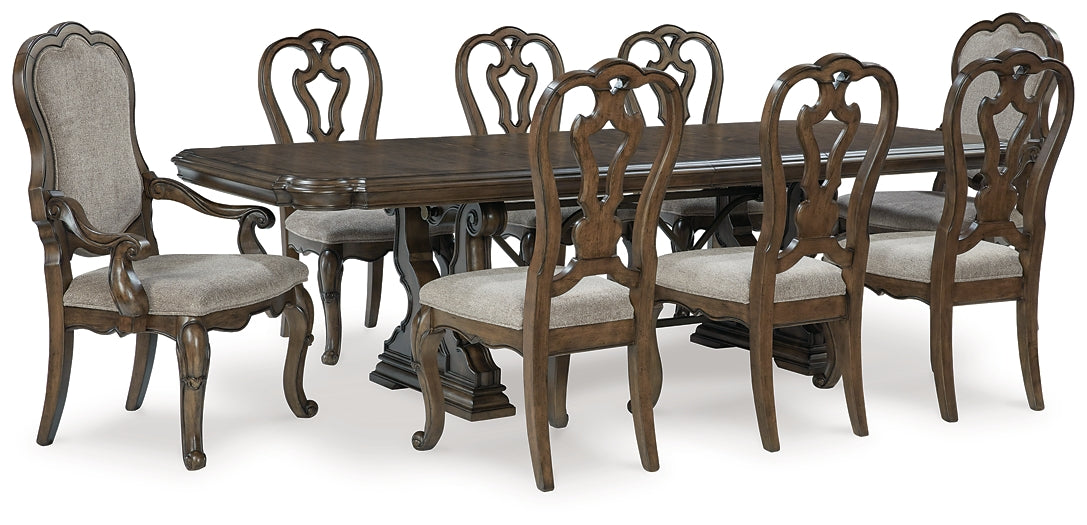 Maylee Dining Table and 8 Chairs Signature Design by Ashley®