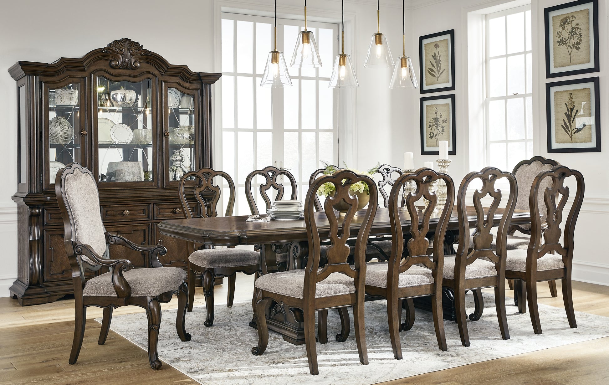 Maylee Dining Table and 10 Chairs Signature Design by Ashley®