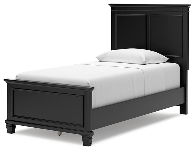 Lanolee Twin Panel Bed with Mirrored Dresser and Chest Signature Design by Ashley®