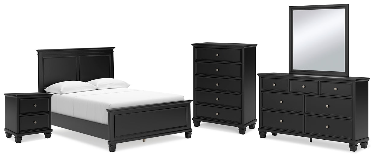 Lanolee Full Panel Bed with Mirrored Dresser, Chest and Nightstand Signature Design by Ashley®
