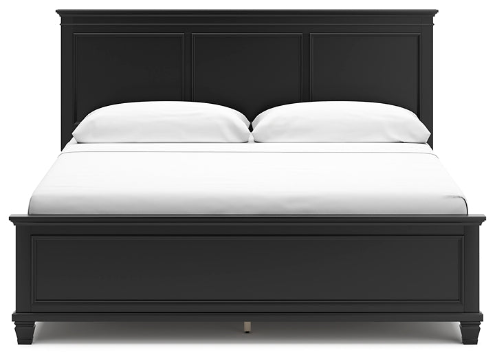 Lanolee King Panel Bed with Mirrored Dresser and Chest Signature Design by Ashley®