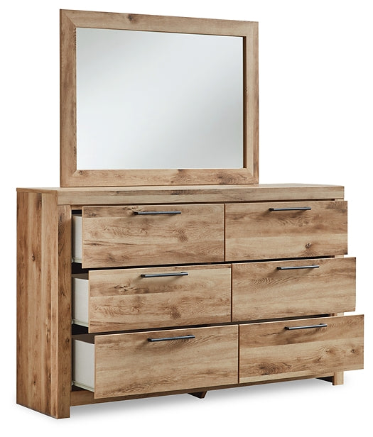 Hyanna King Panel Headboard with Mirrored Dresser and 2 Nightstands Signature Design by Ashley®