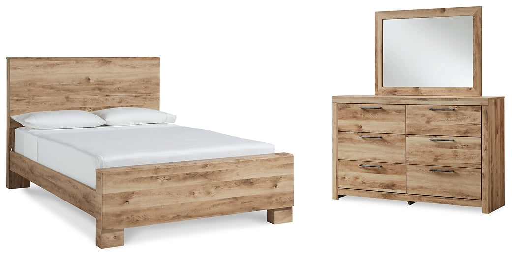 Hyanna Queen Panel Bed with Mirrored Dresser Signature Design by Ashley®