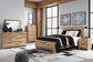 Hyanna Queen Panel Bed with Mirrored Dresser and 2 Nightstands Signature Design by Ashley®