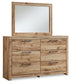 Hyanna Queen Panel Storage Bed with Mirrored Dresser Signature Design by Ashley®