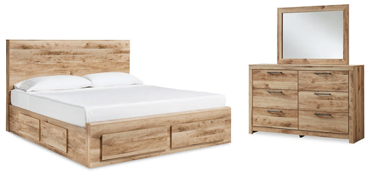 Hyanna Queen Panel Storage Bed with Mirrored Dresser Signature Design by Ashley®