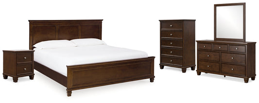 Danabrin King Panel Bed with Mirrored Dresser, Chest and Nightstand Signature Design by Ashley®