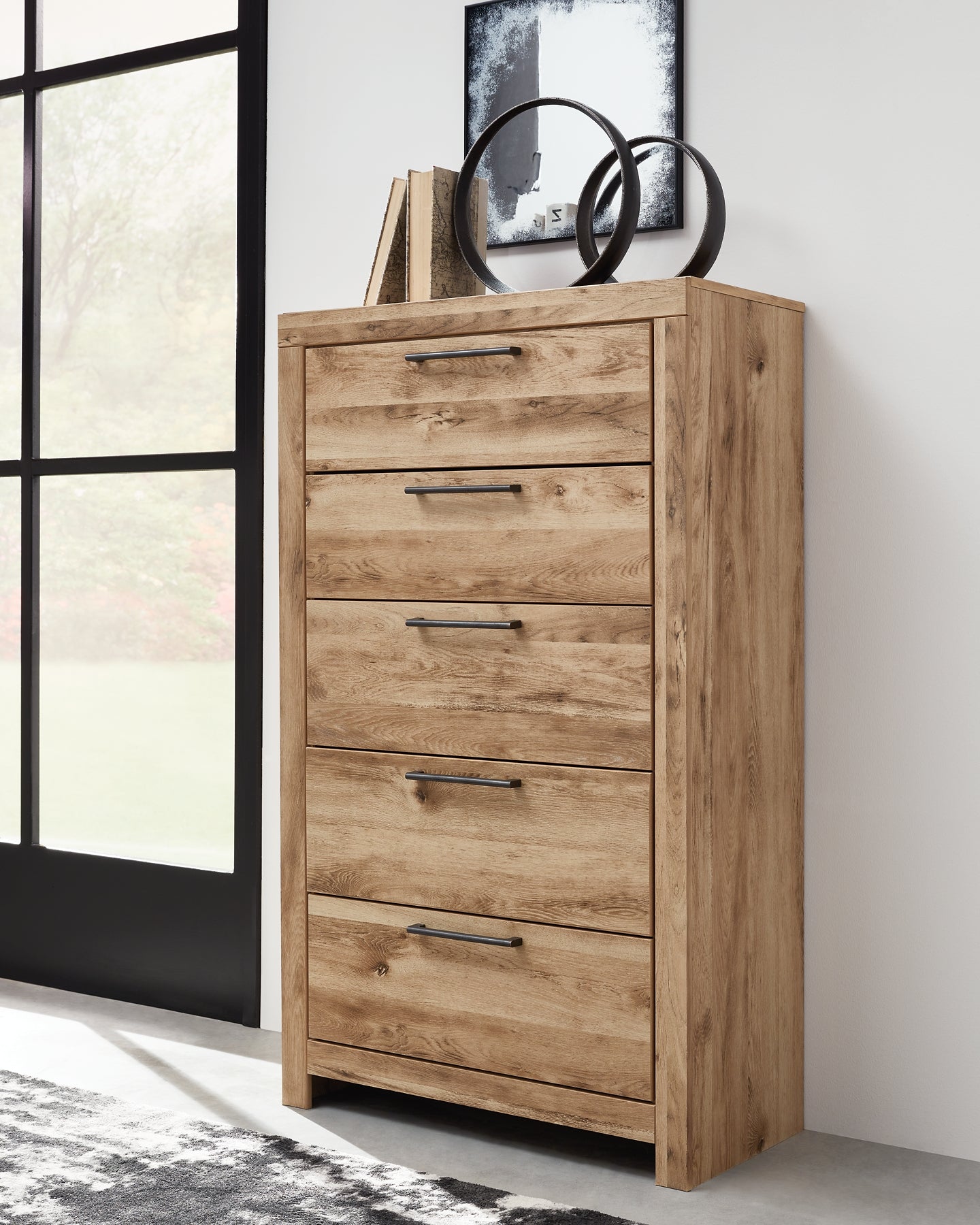 Hyanna Twin Panel Headboard with Mirrored Dresser, Chest and Nightstand Signature Design by Ashley®