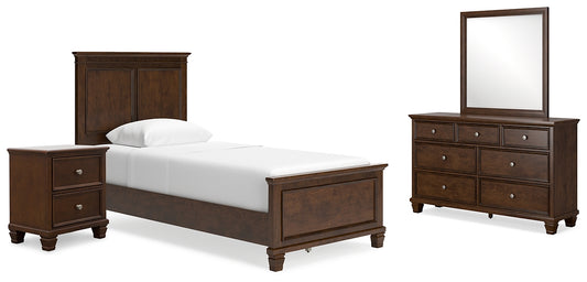 Danabrin Twin Panel Bed with Mirrored Dresser and Nightstand Signature Design by Ashley®