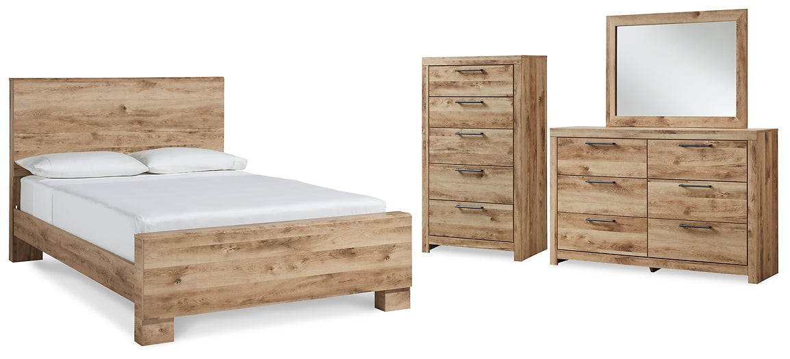 Hyanna Queen Panel Bed with Mirrored Dresser and Chest Signature Design by Ashley®