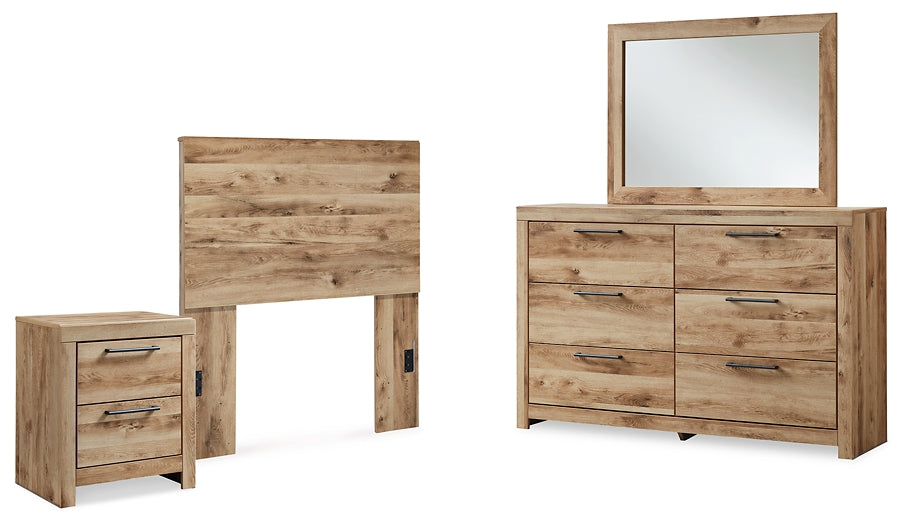 Hyanna Twin Panel Headboard with Mirrored Dresser and Nightstand Signature Design by Ashley®
