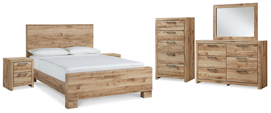 Hyanna King Panel Bed with Mirrored Dresser, Chest and 2 Nightstands Signature Design by Ashley®