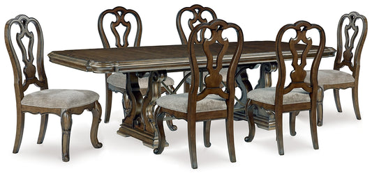 Maylee Dining Table and 6 Chairs Signature Design by Ashley®