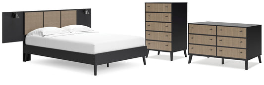 Charlang Full Panel Platform Bed with Dresser and Chest Signature Design by Ashley®
