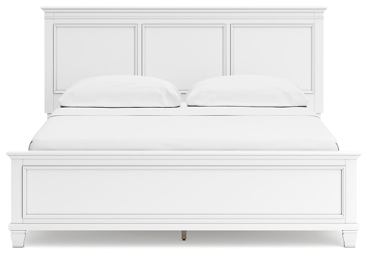 Fortman California King Panel Bed with Mirrored Dresser, Chest and Nightstand Signature Design by Ashley®