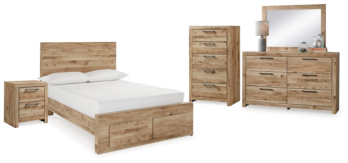 Hyanna Full Panel Storage Bed with Mirrored Dresser, Chest and Nightstand Signature Design by Ashley®